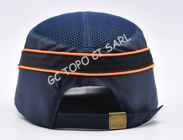 Casquette anti-heurt bleue nuit fluor N°BC-DB