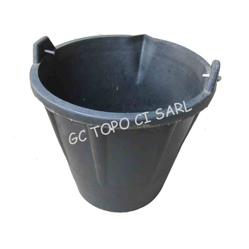 Seau macon en caoutchouc 12L