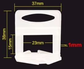 Base de croisillon carreau auto nivelant 1mm (Lot de 100 pcs)