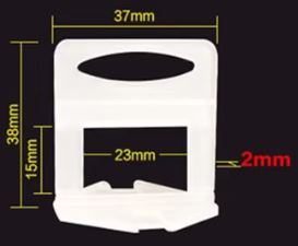 Base de croisillon carreau auto nivelant 2mm (Lot de 100 pcs)