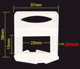 Base de croisillon carreau auto nivelant 3mm (Lot de 100 pcs)