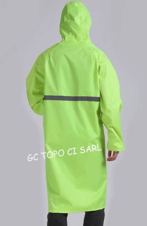 Manteau de Pluie Blouse couleur Vert Fluo
