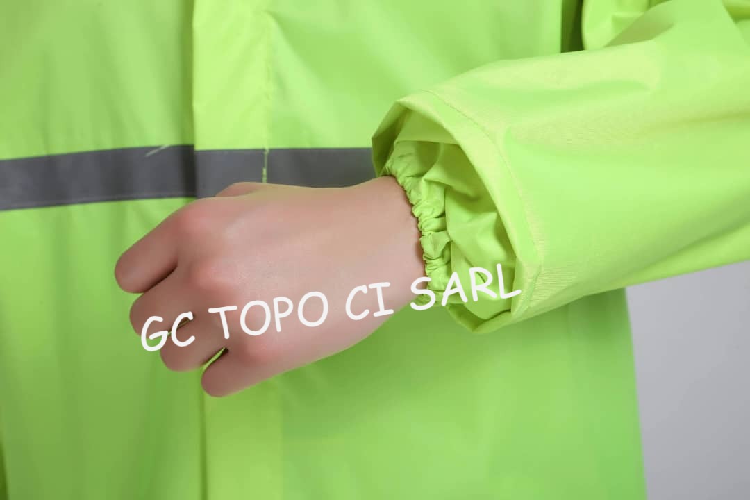 Manteau de Pluie Blouse couleur Vert Fluo