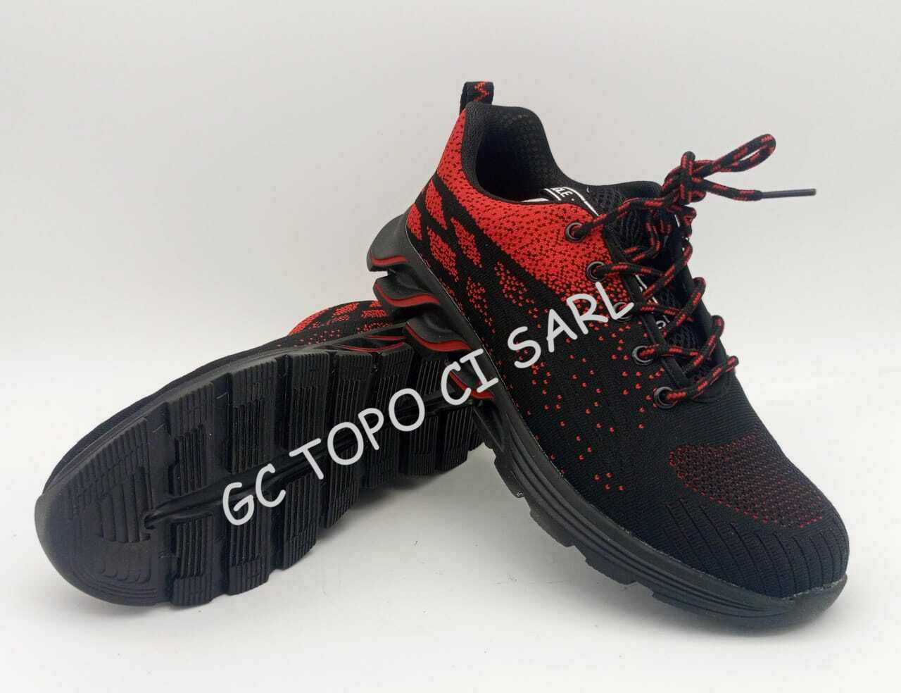 Chaussure de Sécurité Basket type S1P/9017 rouge Taille N°44