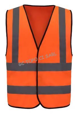 Chasubles 4 bandes Hi Viz Orange