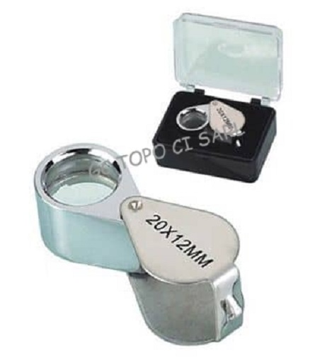 Loupe de poche pliante triplet 20X - 21mm