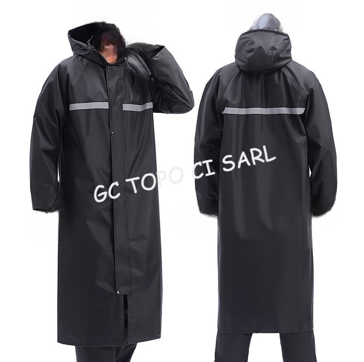 Manteau de Pluie Blouse couleur Noir