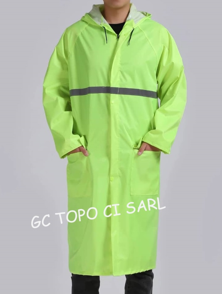 Manteau de Pluie Blouse couleur Vert Fluo
