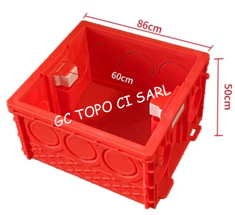 Boite d'encastrement carrée 86*86*50mm avec couvercle