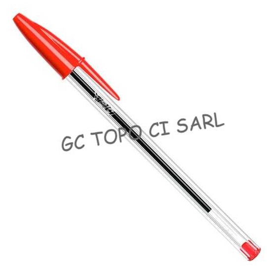 Stylo BIC Crystal Original Rouge