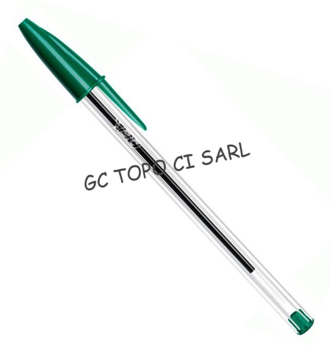 Stylo BIC Crystal Original Vert